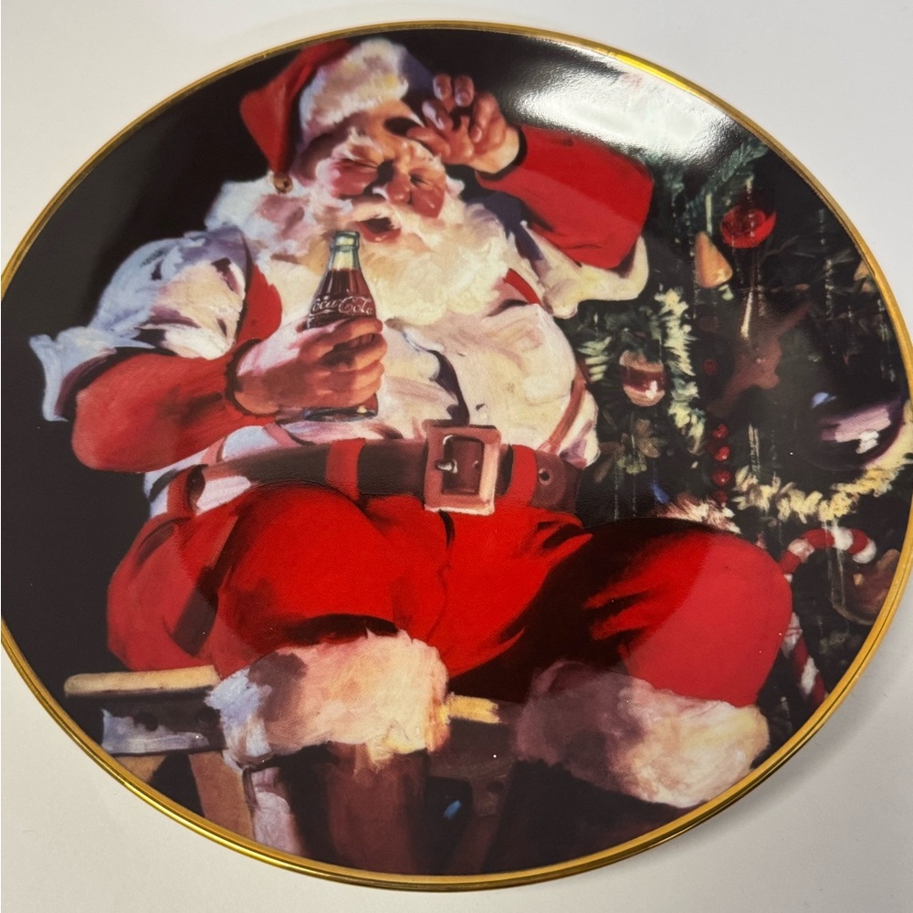 Coca-Cola 1994 Franklin mint Limited edition holiday plates